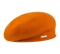 Berretto Basco in Cachemire Lasuna by Seeberger arancia One Size