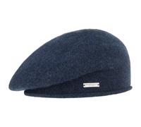Berretto Basco in Cachemire Lasuna by Seeberger blu scuro One Size