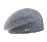Berretto Basco in Cachemire Yasola by Seeberger grigio One Size