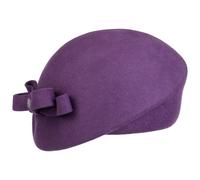 Berretto Basco in Lana con Fiocchetto by Lierys lilla One Size