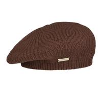 Berretto Basco in Lana Merla Merino by Seeberger marrone One Size