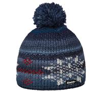 Berretto Beanie Ike Pon Pon by Eisbär blu scuro One Size