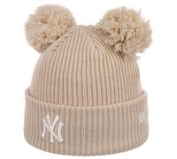 Berretto Beanie NY Yankees Double Pom by New Era beige chiaro One Size