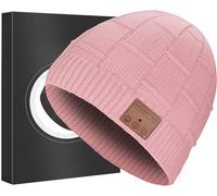 Berretto Bluetooth Beanie, Berretto Aggiornato con Cuffie e Microfono per Inverno, Musica, Corsa, con Altoparlanti, Cappello in Maglia, Regali di Natale Tecnologici Unici per Donne, Lei, Lui, Uomini