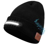Berretto Bluetooth con Luce LED Cappello Berretto Ricaricabile con Senza Fili
