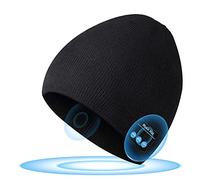 Berretto Bluetooth Regalo Uomo e Donna, Idee Regalo Natale Cappello Bluetooth 5.0, Cappellino con Cuffie Super Morbido e Caldo Berretto Musicale, Regali Natale Originali Cappello per Jogging Ciclismo