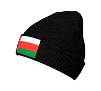 Berretto Caldo Maglificio Stampa Oman Bandiera Unisex Senza Tesa per Sci Corsa Ciclismo Sport Esterno Elastico Morbido Comodo Berretto Casual Maglia