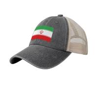 Berretto Cappello da Baseball Unisex Cappelli l'Iran Trucker Estivo Regolabile Traspirante Parte Posteriore in Rete All'aperto Movimento Cappellini,Grigio Scuro