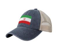 Berretto Cappello da Baseball Unisex Cappelli l'Iran Trucker Estivo Regolabile Traspirante Parte Posteriore in Rete All'aperto Movimento Cappellini,Blu Navy