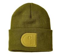 Berretto Carhartt Knit Cuffed C Patch verde bronzo scuro Taglia unica