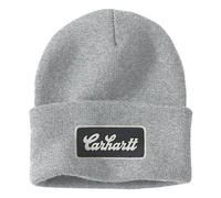 Berretto Carhartt Knit Cuffed Script Patch grigio mélange Taglia unica