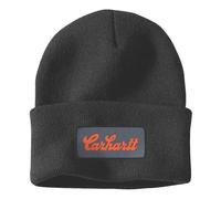 Berretto Carhartt Knit Cuffed Script Patch nero Taglia unica