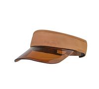 Berretto Chic Berretto Trasparente Baseball Solido Donne visiera Cappellini da Baseball Tecnica Bambino, marrone, Taglia unica