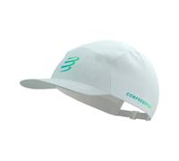 Cappellino compressport 5 panel star bianco blu verde