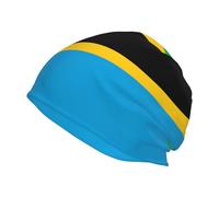 Berretto con aquila patriottica con bandiera degli Stati Uniti, per uomini e donne, cappello lavorato a maglia con stampa completa, morbido e caldo, per le stagioni, grande, Bandiera della Tanzania