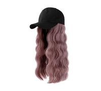 Berretto con Extension per Capelli da Donna Berretto for capelli lunghi Capelli lunghi for le vacanze Cappello Corpo Moda Lady Head Set di capelli for parrucca Parrucca da Cappello per Donna(Color:6)