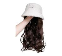 Berretto con Extension per Capelli da Donna Berretto for parrucca da donna, berretto for parrucca riccio lungo, berretto for parrucca squisito alla moda, adatto for feste a tema quotidiane, concerti,