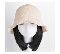 Berretto con Extension per Capelli da Donna Berretto for parrucca da donna casual, berretto for parrucca con visiera, parrucca in fibra sintetica resistente al calore dall'aspetto naturale for il temp