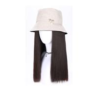 Berretto con Extension per Capelli da Donna Berretto for parrucca raffinato e alla moda, berretto for parrucca da donna, parrucca lunga e diritta, adatto for festival musicali, feste a tema, matrimoni