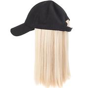 Berretto con Extension per Capelli da Donna Cap Parrucca sintetica Estensioni dei capelli Parrucche for capelli for donna Berretto da baseball Hip Hop regolabile in fibra ad alta temperatura Bob corto