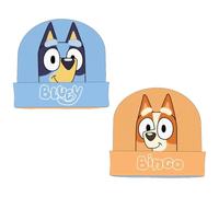 Berretto con Maglia Bluey per Bambini e Ragazze, Morbido, Caldo ed Elastico, con Design Ufficiale, Cappello Bluey Ideale per l'inverno, Protezione Vento e Freddo