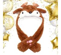 Berretto con orecchie mobili - Copricapo di Natale | Divertente berretto di Natale in peluche per ragazze, cosplay e feste | Cappelli con orecchie mobili - Costume, musica, festival, Videoau
