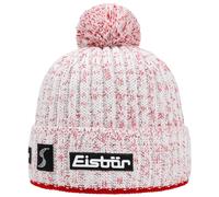 Berretto con Pompon Naja Crystal by Eisbär bianco-rosso One Size