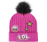 Berretto con Pon Pon Lol Surprise Rosa per Bambine Cappello Invernale In Maglia