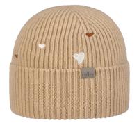 Berretto con Risvolto Little Hearts by Lierys beige One Size