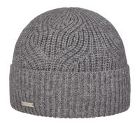 Berretto con Risvolto Merla Merino by Seeberger grigio One Size