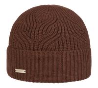 Berretto con Risvolto Merla Merino by Seeberger marrone One Size