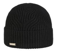Berretto con Risvolto Merla Merino by Seeberger nero One Size