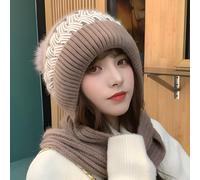 Berretto con sciarpa - Marrone