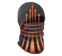 Berretto con sciarpa, protezione antivento, berretto invernale in pile termico lavorato a maglia con viso, morbido e caldo tessuto ispessito per climi freddi, ciclismo all'aperto, escursionismo, sci