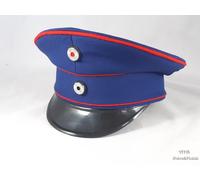 Berretto con visiera prussiano per ufficiali medici (blu scuro) (1. Guerra...