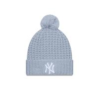 Berretto Cozy Pom Pom da donna di New Era ~ New York Yankees grigio chiaro