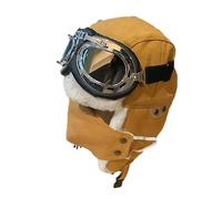 Berretto da aviatore invernale caldo con orecchie da pilota, cappello da pilota, cappello da trapper cappello Faux Avi ator Hat, Ice Skating Skiing, cappello invernale per ciclismo, sci, viaggi,