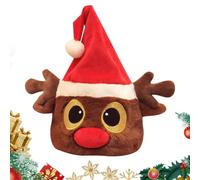 Berretto da Babbo Natale elettrico che canta danzando e oscillante | Cappello di Natale che canta e danza, per Capodanno, compleanno, ragazze, uomini, donne, bambini