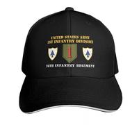 Berretto da baseball 1a divisione di fanteria / 26° reggimento di fanteria Berretto militare Cappello da spiaggia da uomo Streetwear Cappello con pompon Cappelli da donna Regali sportivi da uomo