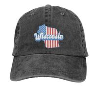Berretto da Baseball 50 USA States Home Wyoming Cappellino Visiera Regolabile Dad Hat Vintage Trucker cap per Running Sport Campeggio