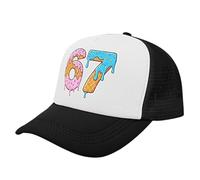 Berretto da Baseball 67 - Berretto elegante a sei sette cifre, cappello stampato Ice Cream Drip Meme | copricapo regolabile 67 per viaggi, sport, golf, corsa giornaliera, passeggiata, pesca, spiaggia