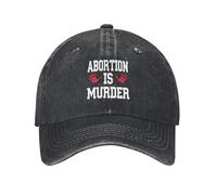 Berretto da Baseball Abortion Is Murder PRO Life Donna Uomo Snapback cap Regolabile Cappello Trucker Moda Cappellino con Visiera per Pesca Sport Tennis