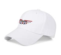 Berretto da baseball alla moda A.s.t.o.n M.a.r.ti.n, Berretto da Baseball Cotone Moto Tappo, Cappello da baseball casual unisex Snap.back, Cappellino(White)