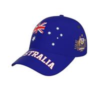 Berretto da Baseball Australia Flag Australian Aussie 3D Cappellino Visiera Vintage Dad Hat Regolabile Trucker cap per Campeggio Running Escursionismo