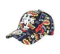 Berretto da baseball Bang Boum da 7 a 11 anni, colore: nero e giallo, per bambini, Nero , taglia unica