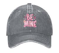 Berretto da Baseball Be Mine, Valentine's Day Cappello Escursionismo Traspirante Regolabile Cappucci da Golf, per Sportivo, Pesca, All'Aperto, 55-59cm
