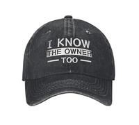 Berretto da Baseball Bouncer I Know The Owner Too Club Bar Pub Dad Hat Protezione UV Trucker cap Traspirante Cappellino Visiera per Running Gym Campeggio