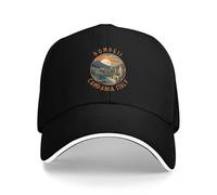 Berretto da Baseball Cappellino di Lusso Nero con Motivo a Cerchio invecchiati retrò Pompei Campania Italia per Uomo