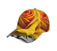 Berretto da Baseball, Cappello Sportivo alla Moda con Stampa Rosa Gialla, Berretto da Baseball da Esterno per la Corsa, Perfetto per L'Estate