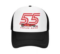Berretto da Baseball Carlos Sainz Jr F1 Dark cap Moda Casual Mesh s Cappello Regolabile Hip Hop Estate Cappelli da Baseball Unisex Policromatici Regali Sportivi per Le Vacanze